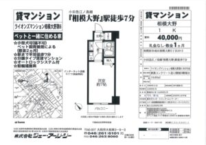 相模大野 分譲タイプ賃貸マンション